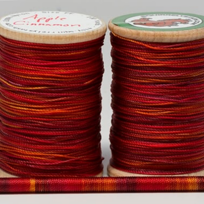 Multi colored reed thread, hand dyed bassoon and oboe reed thread FF Nylon- 100 Yds, squirrely stash 