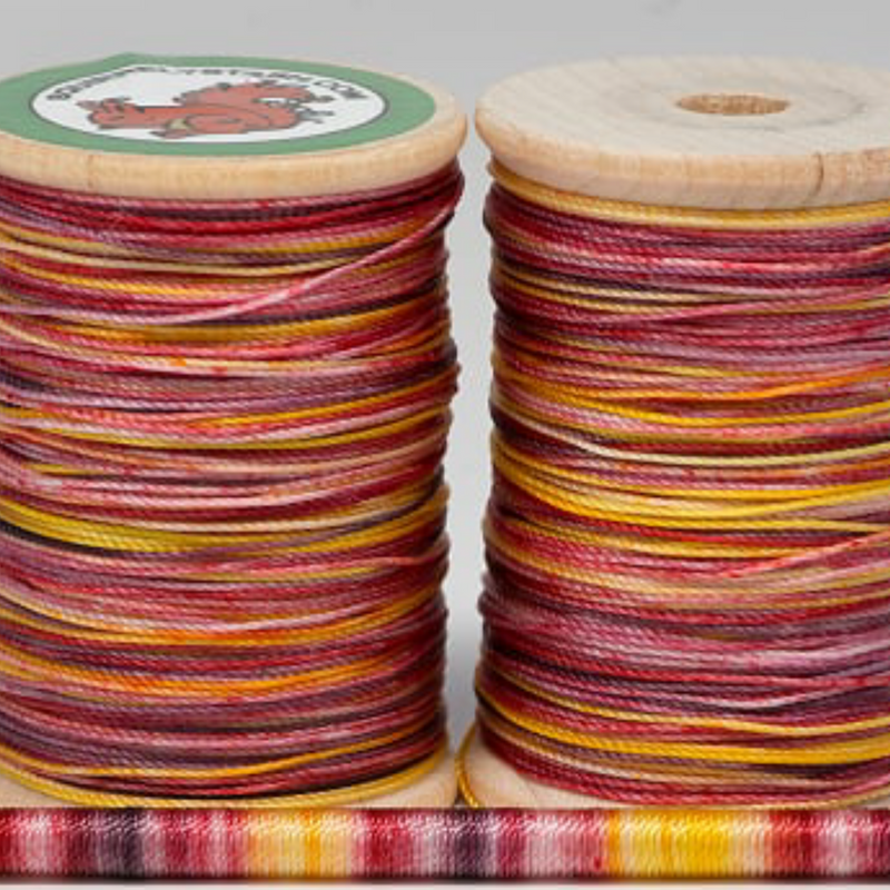 Multi colored reed thread, hand dyed bassoon and oboe reed thread FF Nylon- 100 Yds, Squirrely Stash reed thread