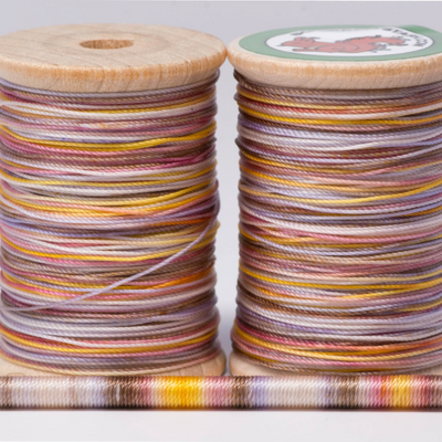 Multi colored reed thread, hand dyed bassoon and oboe reed thread FF Nylon- 100 Yds, Squirrely stash reed thread 