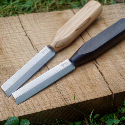 beveled reed making knives by Chiarugi. 