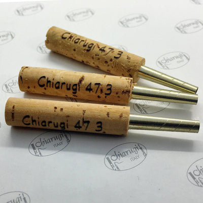 three silver Chiarugi oboe staples, ready to be made into the best oboe reeds