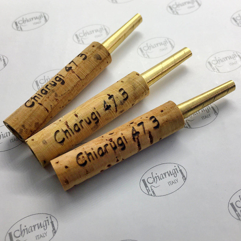 three Chiarugi brass oboe staples used to make the best oboe reeds