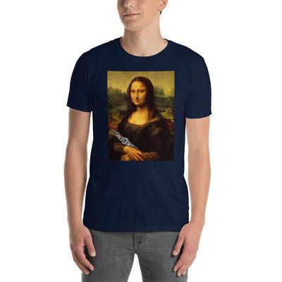 Mona Lisa with oboe Short-Sleeve Unisex T-Shirt