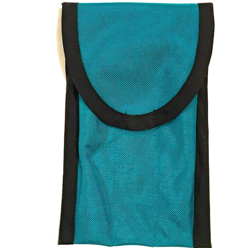 teal double reed tool pouch, holds your oboe and bassoon reed making tools