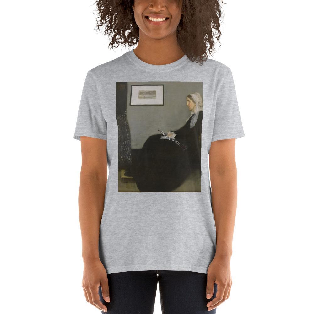 Whistler's Mother with oboe Short-Sleeve Unisex T-Shirt